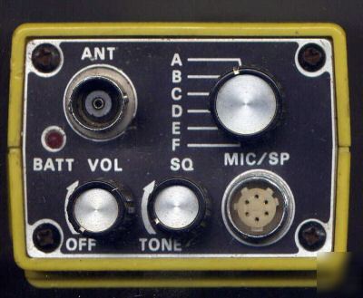 Surv-com vhf hand-held business radio transceiver