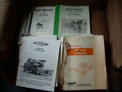 Vintage massey ferguson manuals