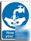 Wash your hands sign-s. rigid-200X250MM(ma-021-re)