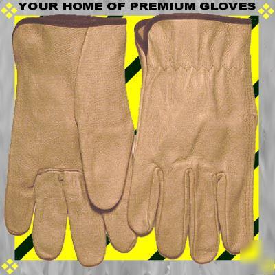 3P md premium pigskin leather work glove top grain 