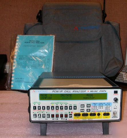 Ameritec AM8A pcm/vf call analyzer w/ case & manual.