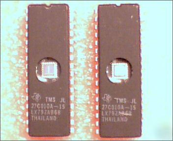 New tms 27C010A-15 uv eprom ic - stock (99P post uk)