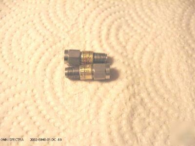 2X omni spectra attenuator dc-18GHZ , 1 db, 2W, sma 