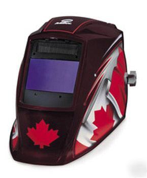 Miller 222670 elite auto-darkening helmet - maple leaf