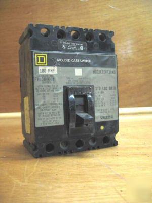 Square d circuit breaker FHL36000M 100 amp 100AMP 100A