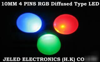 500X10MM 4PIN diffused rgb common ca manual control led