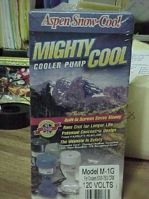 Aspen snow-cool mighty cool cooler pump model m-1G