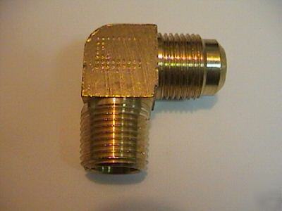 Elbow brass 5/8 compression fitting threaded connector