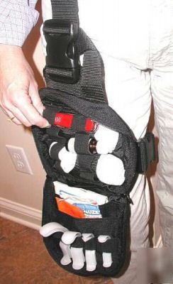 Emt ems rescue trauma fanny leg holster bag kit case