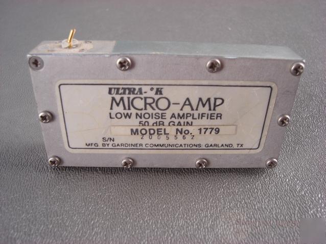 Gardiner 1779 ultra k micro amp low noise amplifier