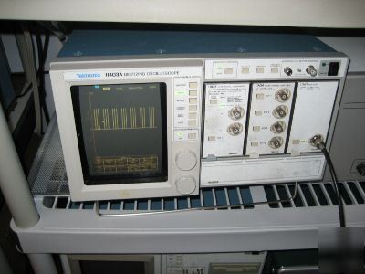 Tektronix 11403A 3 ghz oscilloscope 3 plugin choice