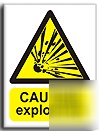 Caut. explosives sign-s. rigid-300X400MM(wa-113-rm)