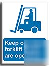 Fork lifts operating sign-s. rigid-300X400MM(ma-128-rm)