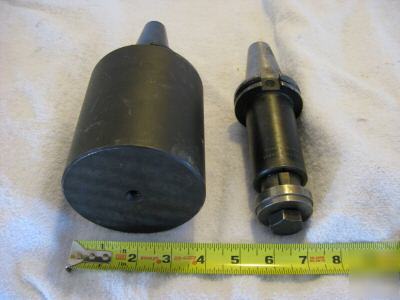 Lot of 2 cat 40 tooling, blank kennametal and other