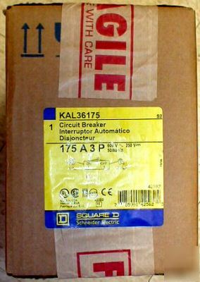 New circuit breakers square d KAL36175 3P 175A breaker