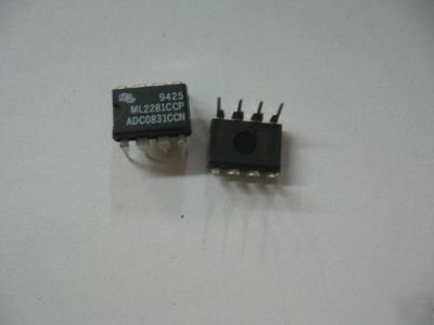 5PCS p/n ML2281CCP ; ic adc 8BIT ser 1/0 multi option