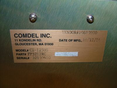 Comdel cx-1250S rf generator 13.56MHZ 1250W FP3212RC