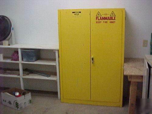 Large firefroof (fm) app. osha reg. fireproof cabinet