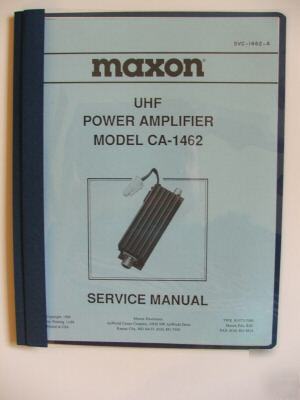 Maxon ca-1462 uhf power amplifier service manual 