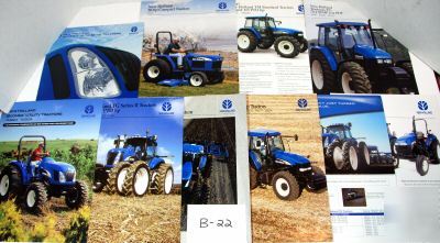New (10) holland 'tractor' brochures - see list/pict.