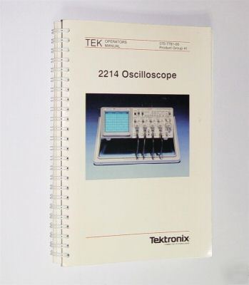 Tektronix tek 2214 original operators manual