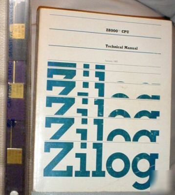 Zilog Z8001A Z8036A Z8038A chipset nos+technical book 