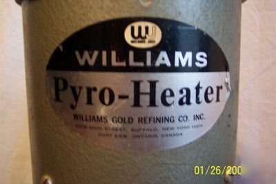 Williams pyro-oven & heater gold refining co.