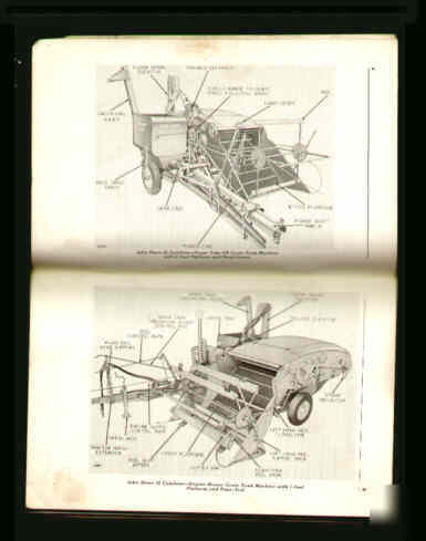 John deere 25 combine operator's manual 1954 jd