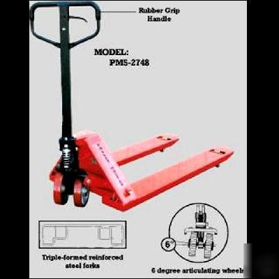 Pallet master PM5-2748 hand truck capacity 5,500 pounds