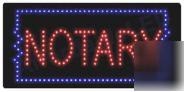  notary led sign (2001)