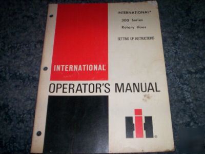 Case ih 300 series rotary hoes operators setup manual