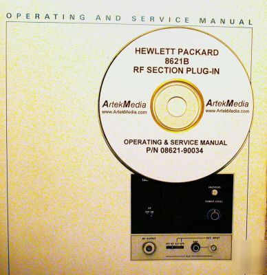 Hp 8621B operating & service manual