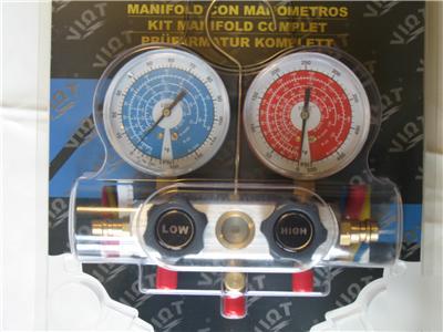 New hvac manifold gauge set w/5FT high pressure hoses