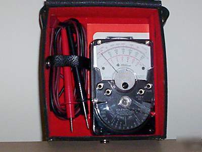 Triplett model 310 type 5 hand-sized volt ohom meter 