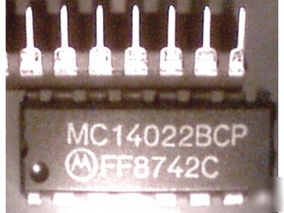 50 MC14022BCP 4022 counter/divider decoder dip ics, nos
