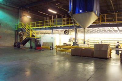 9300 square foot mezzanine structure