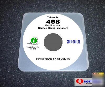 Tektronix tek 468 oscilloscope service manual vol 1 cd