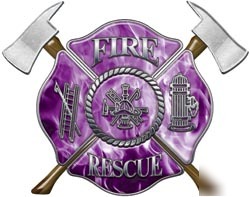 Firefighter decal reflective 12