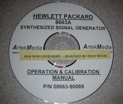 Hp 8663A operating & calibration manual