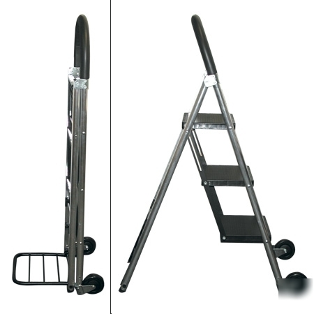 LadderkartÂ® professional grade stepladder/hand truck