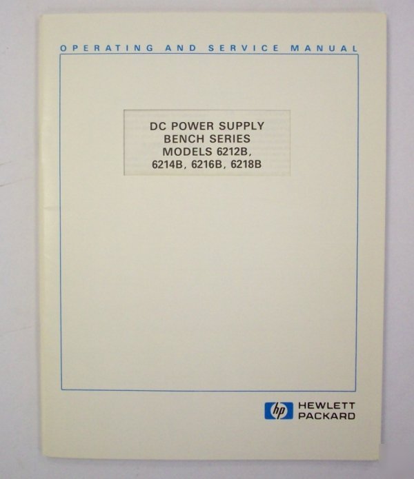 Hp / agilent 6212B/6214B/ op/service manual - $5 ship 