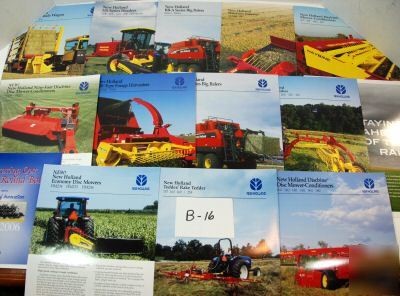 New (14) - new holland brochures - see list/pict.