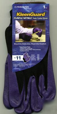 1 pair kleenguard purple nitrile work gloves xxl