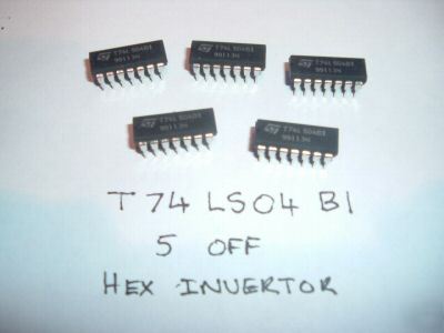 74LS04 hex invertor ic ( qty 5 )