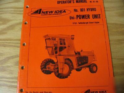 New idea 801 hydro uni power unit operators manual