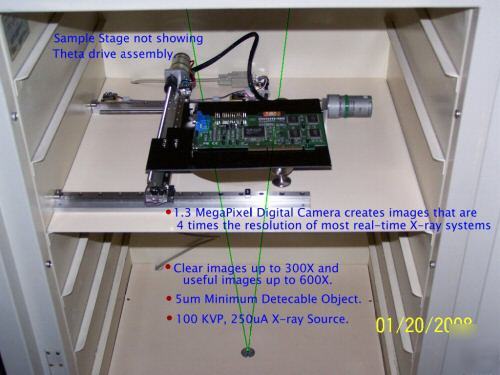 New real-time microfocus x-ray machine pcb qfp bga tube