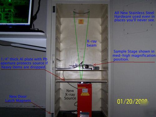 New real-time microfocus x-ray machine pcb qfp bga tube