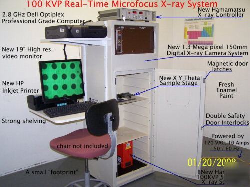 New real-time microfocus x-ray machine pcb qfp bga tube