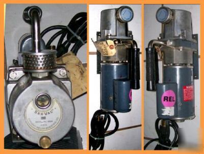 Sargent-welch sar vac vacuum pump,8804, w/ vacuum plate
