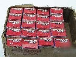 Lot of 20 - american lock dial combination lock/padlock